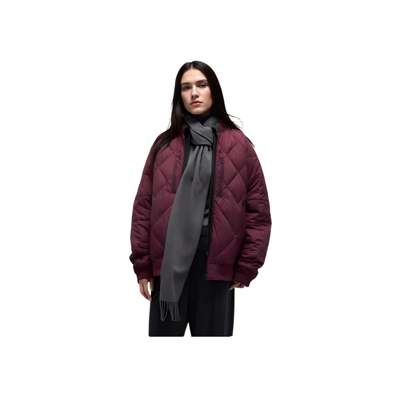 White Mountaineering X UNIQLO White Mountaineering Co-titled Series Down Jackets Unisex Burgundy