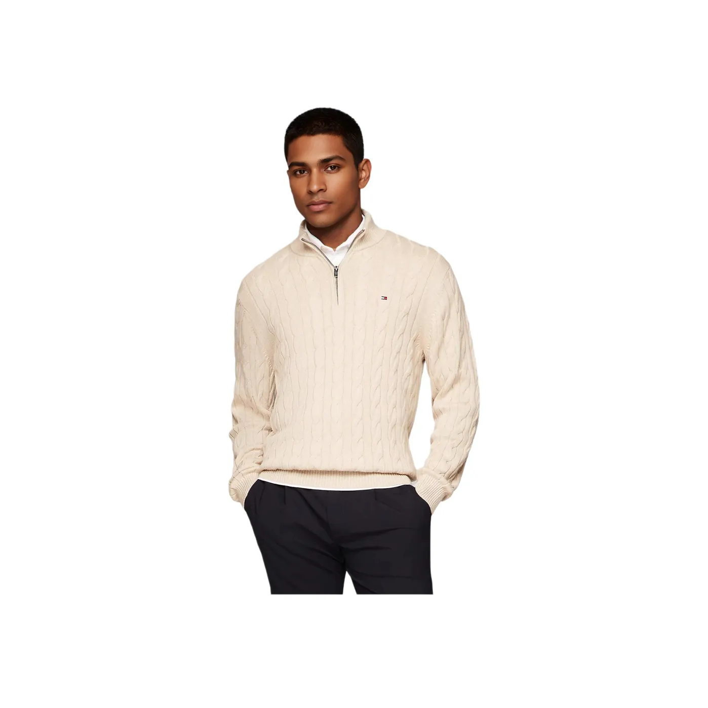 Tommy Hilfiger Трикотаж Мужской Светлый Хаки