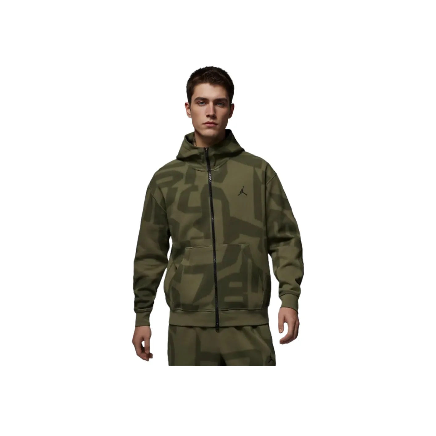 JORDAN Sport Hoop Fleece Men's Dri-FIT Full-Zip Hoodie