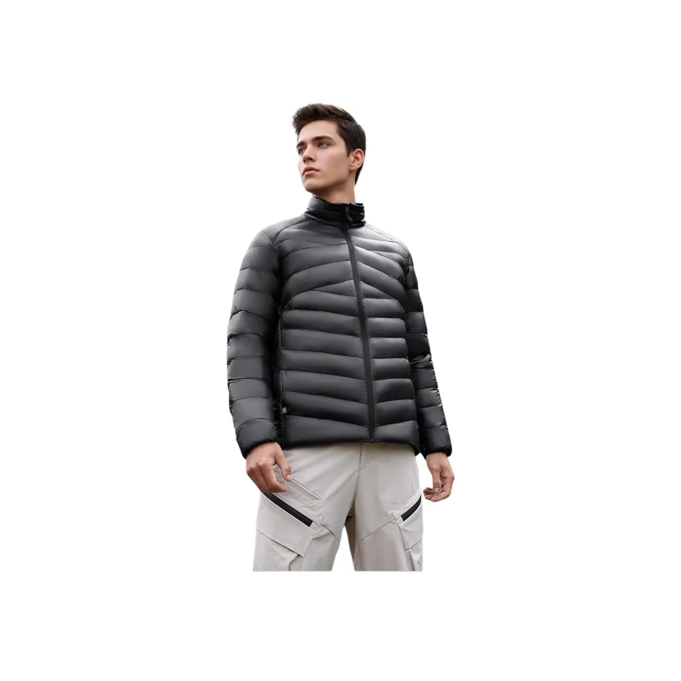 361° Хлопковый пуховик Мужской Супер-черный