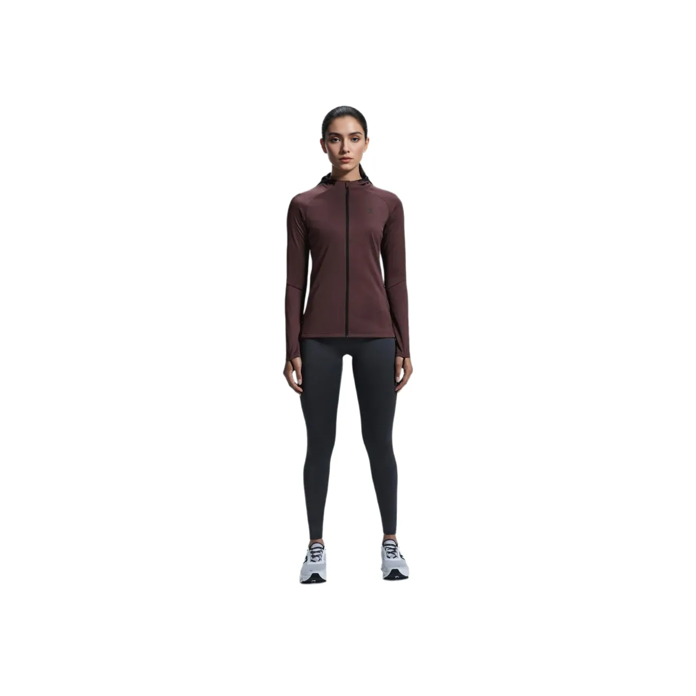 On Climate Zip Hoodie Куртки Пальто Женские Mulberry Фиолетовый