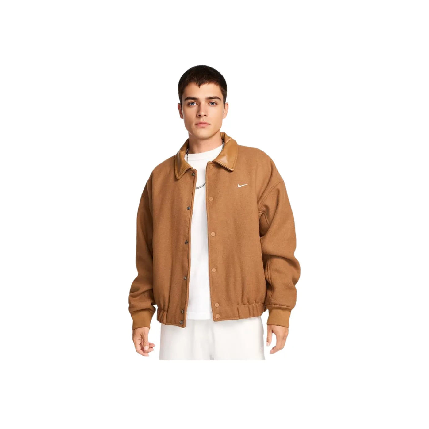 Nike Solo Swoosh Men's Wool Varsity Jacket