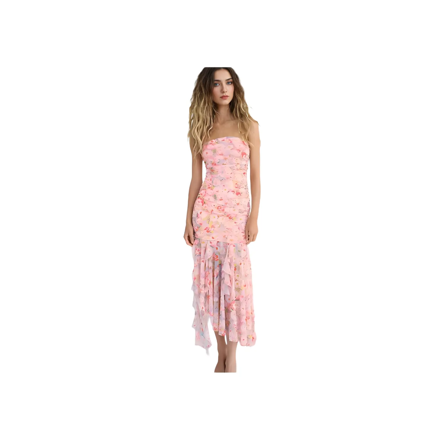 ZARA Sleeveless Dresses Women's Pink