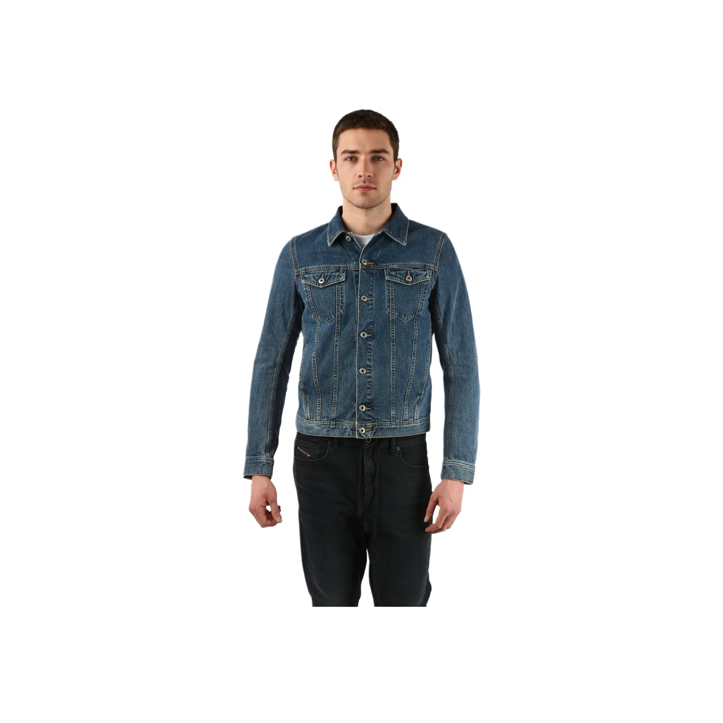 DIESEL Jackets Men Blue