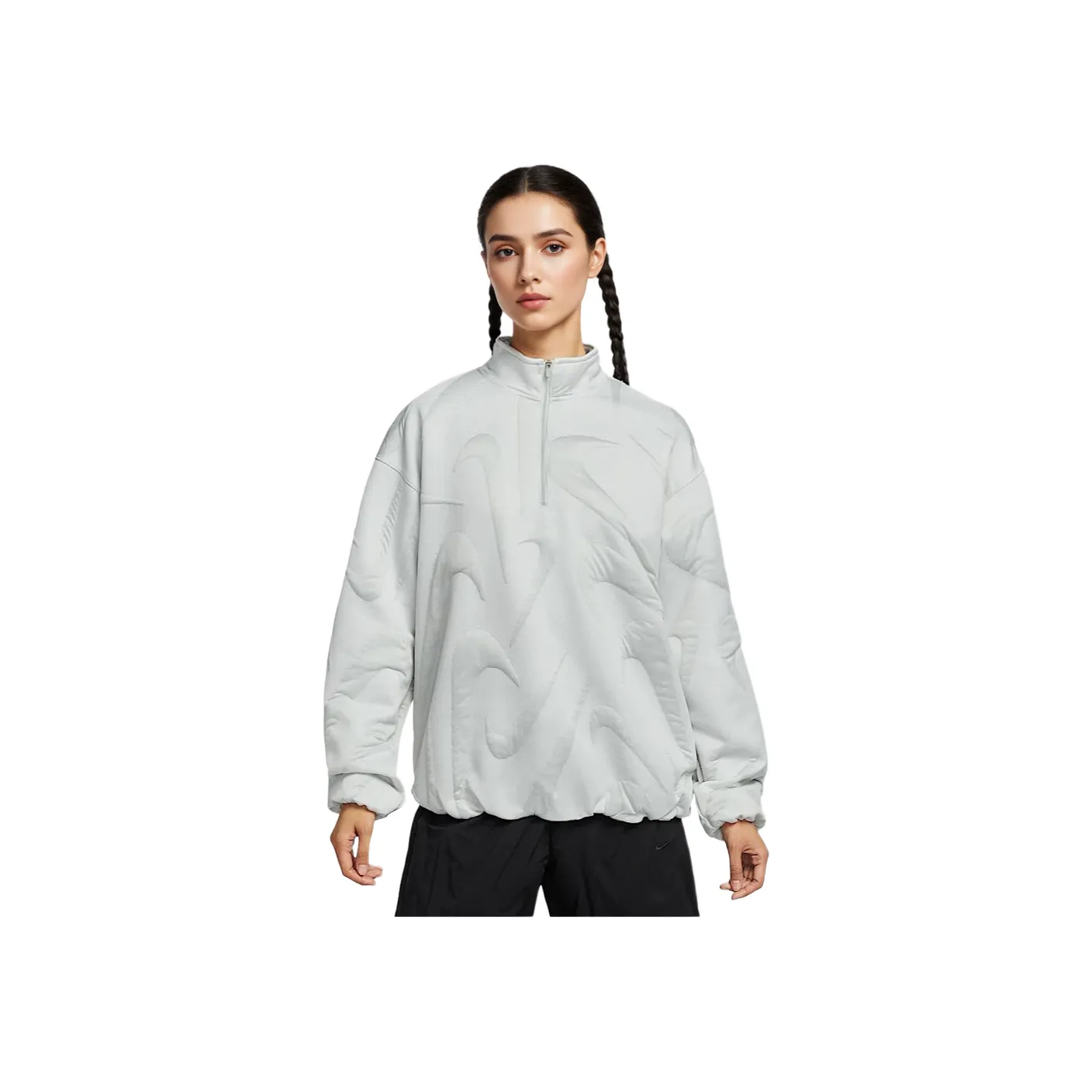 Nike Sportswear Sweatshirts Women's Birch Heather/Light Silver Gray