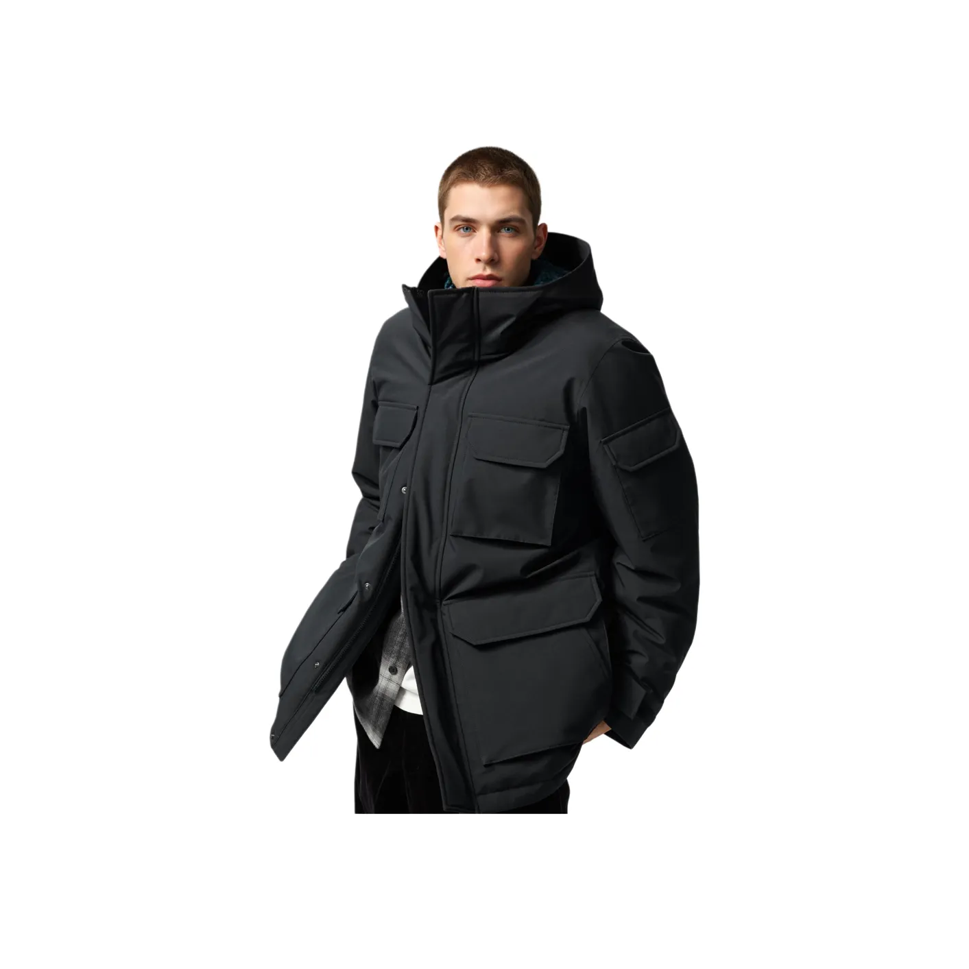 UNIQLO Пуховик Унисекс Черный