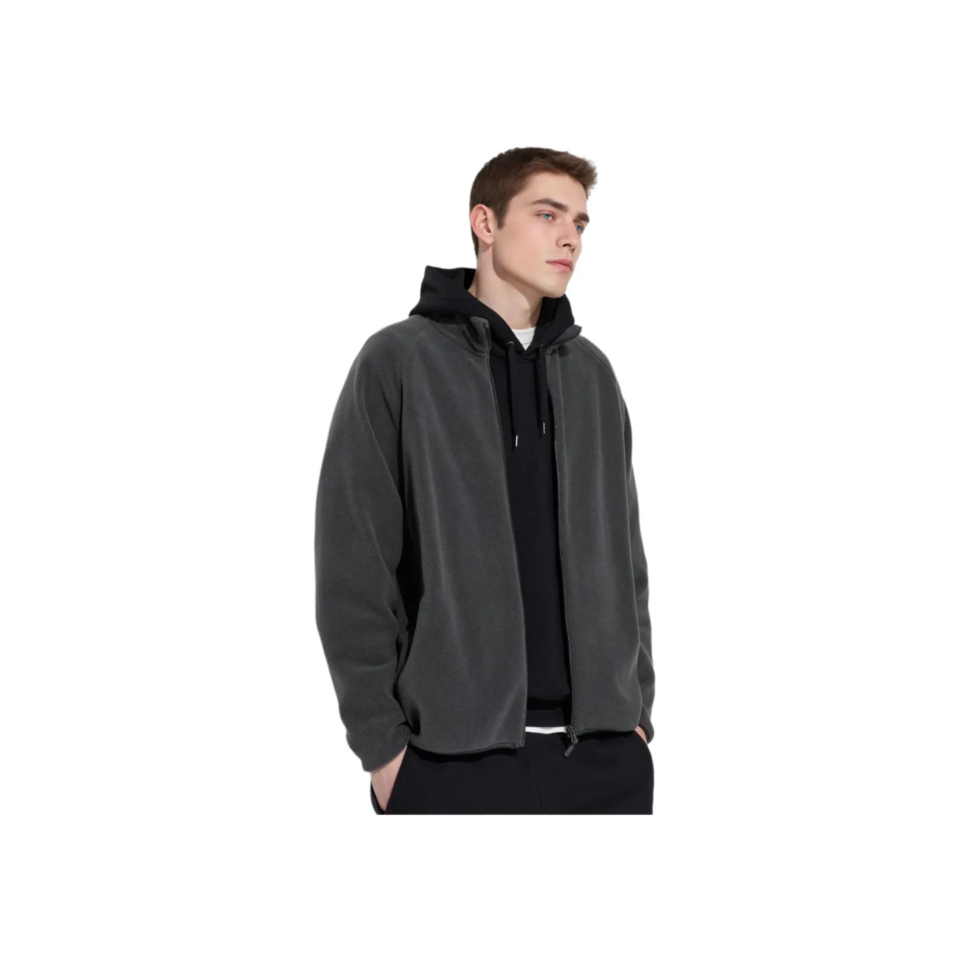 UNIQLO Куртки и Пальто Унисекс Темно-Серый