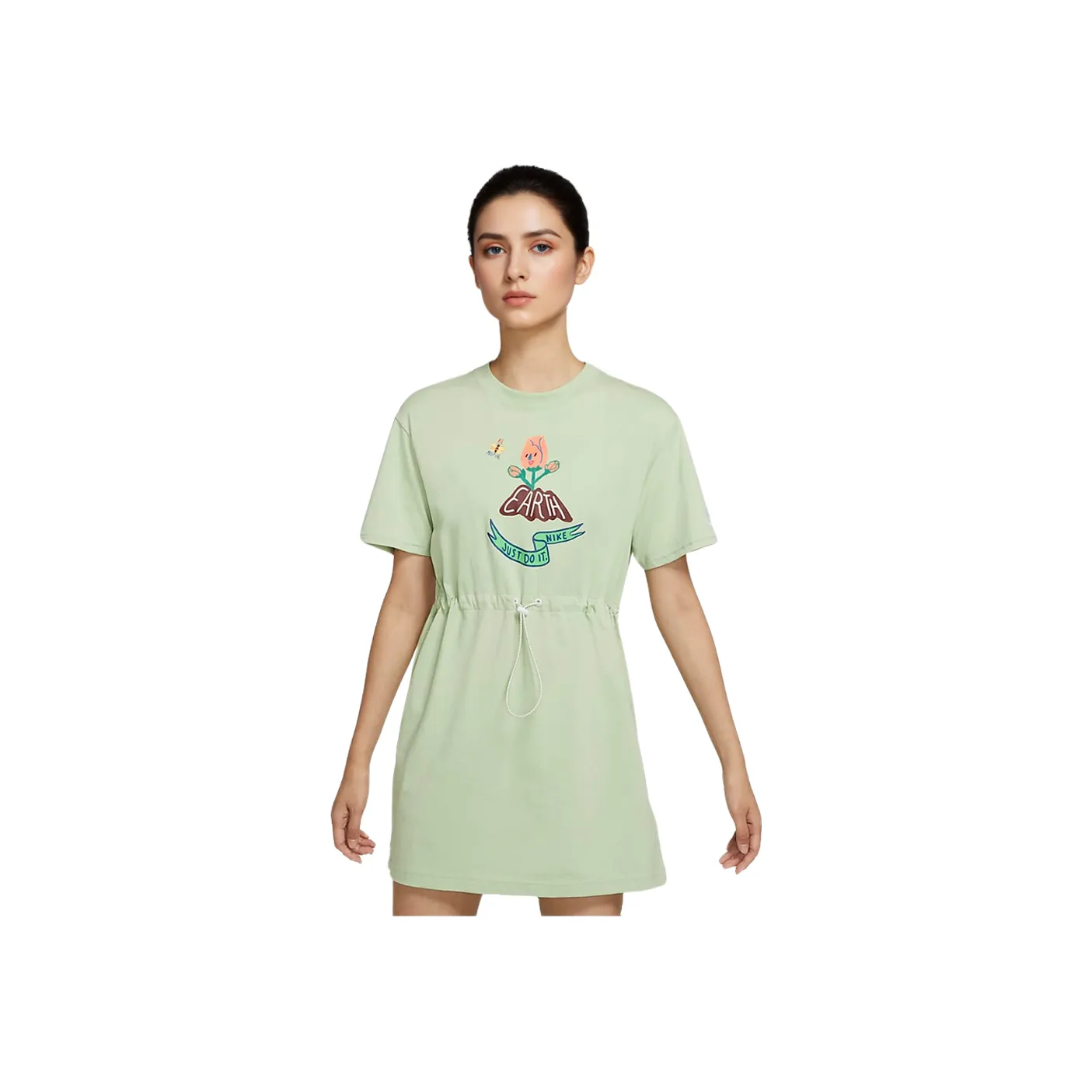 Nike Short-Sleeved Dresses Women's Light Green