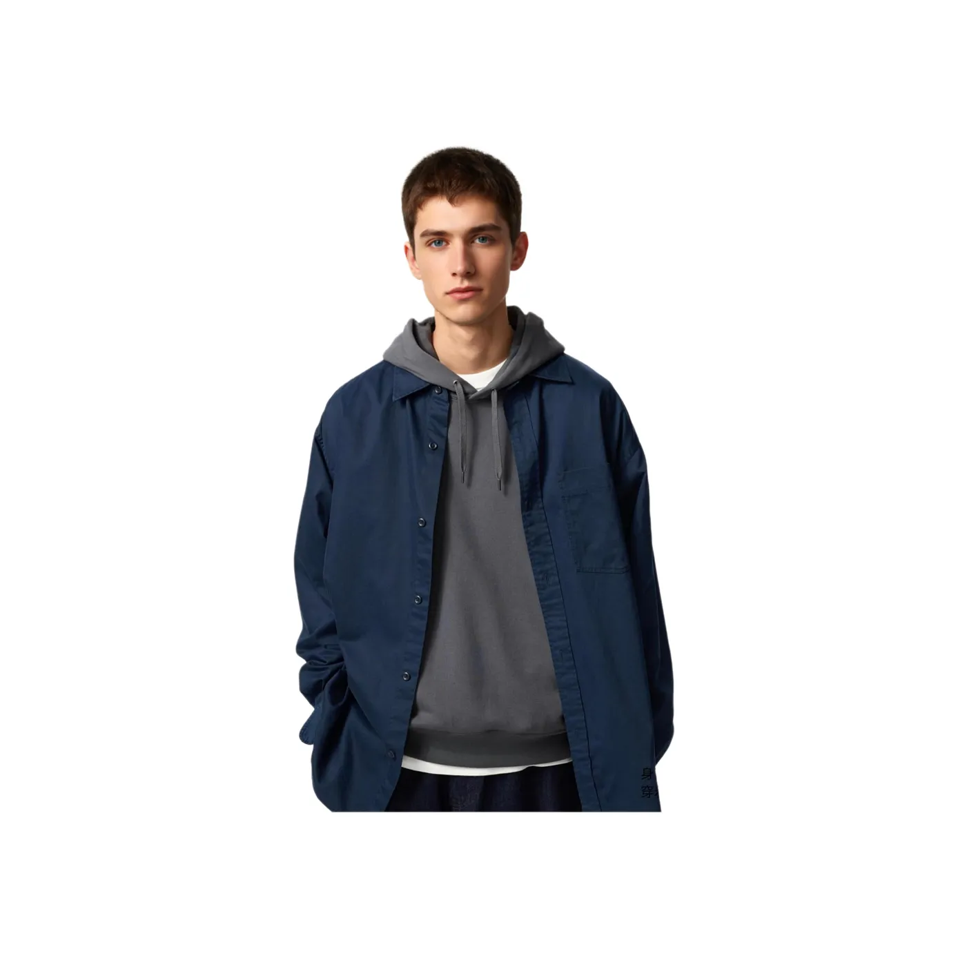 UNIQLO Shirts Men's Navy Blue