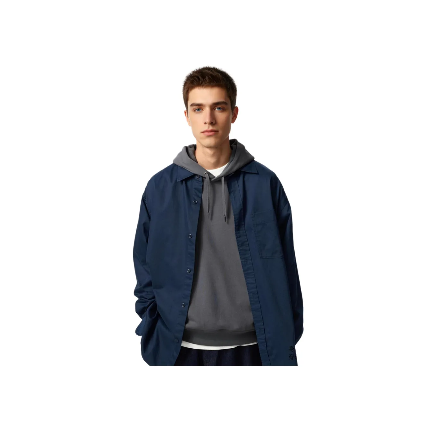 UNIQLO Shirts Men's Navy Blue