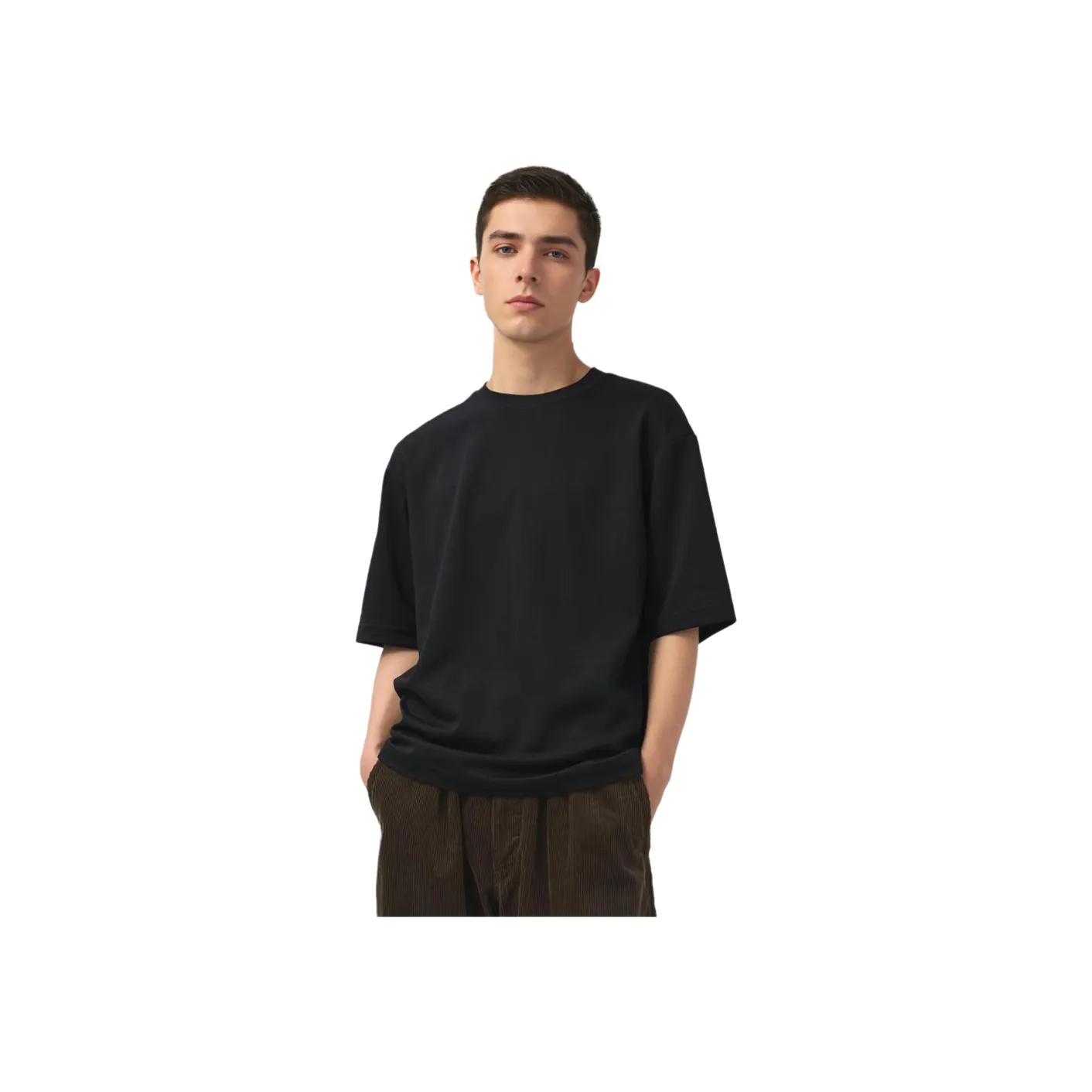 UNIQLO Черная унисекс футболка