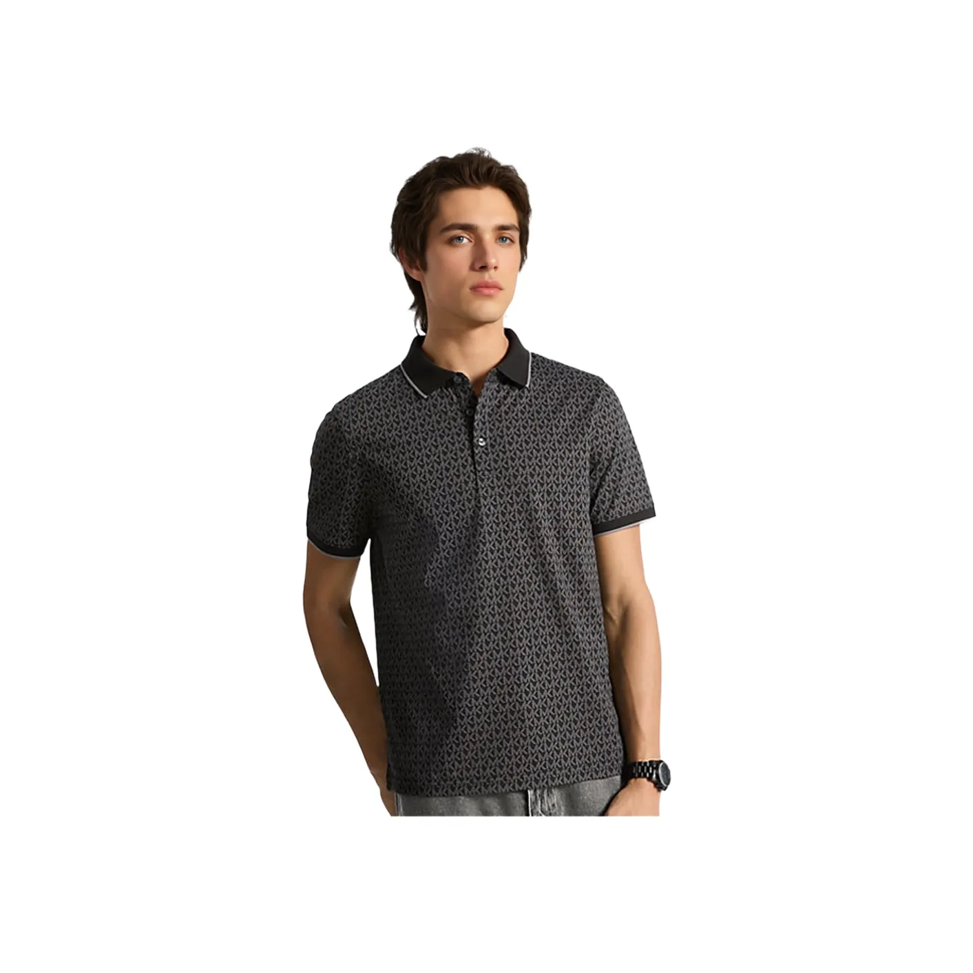 MICHAEL KORS Polo Shirts Men Black