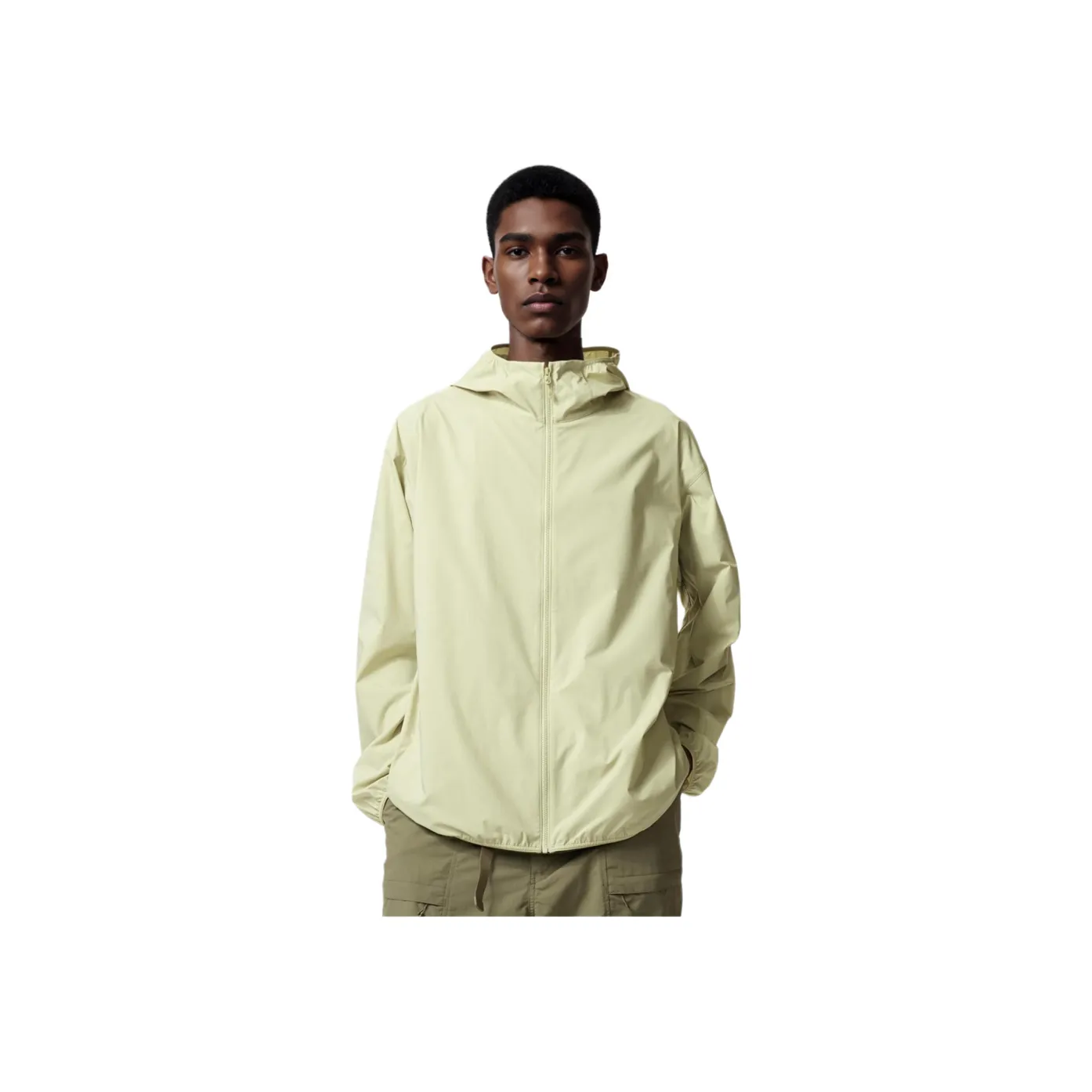 UNIQLO Water Resistant UV Protection Sun Protection Clothing Men's Light Green