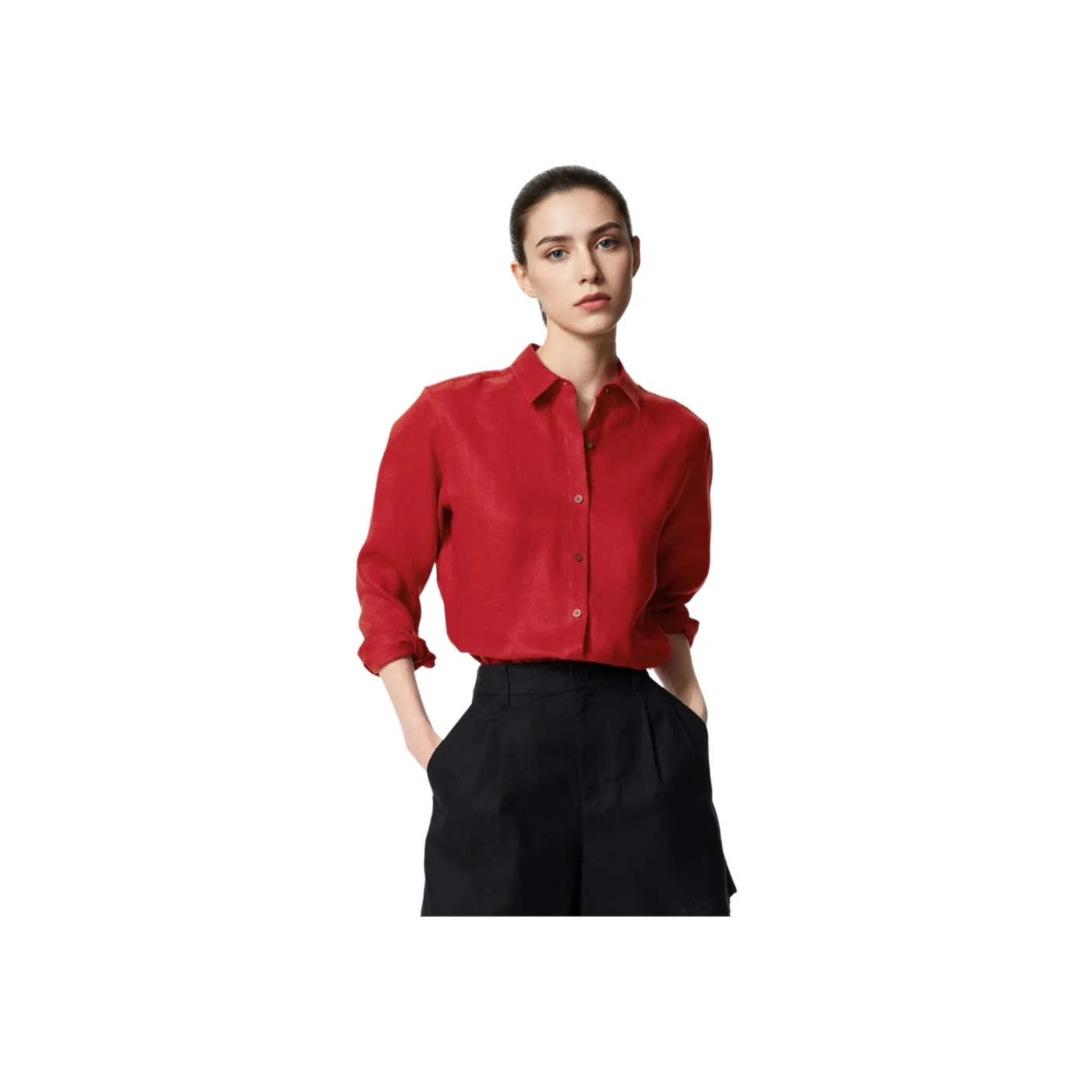 UNIQLO Shirts Women's Coral Red