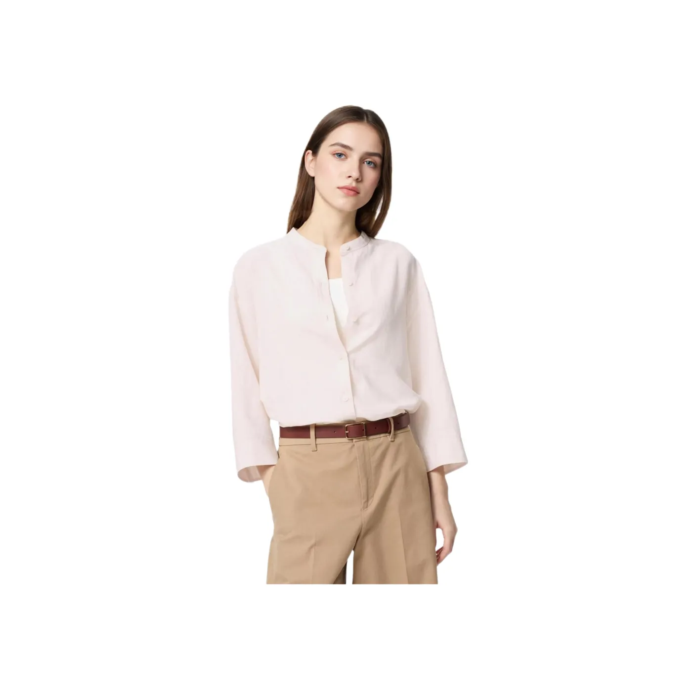 UNIQLO Shirt Women's Pastel Pink