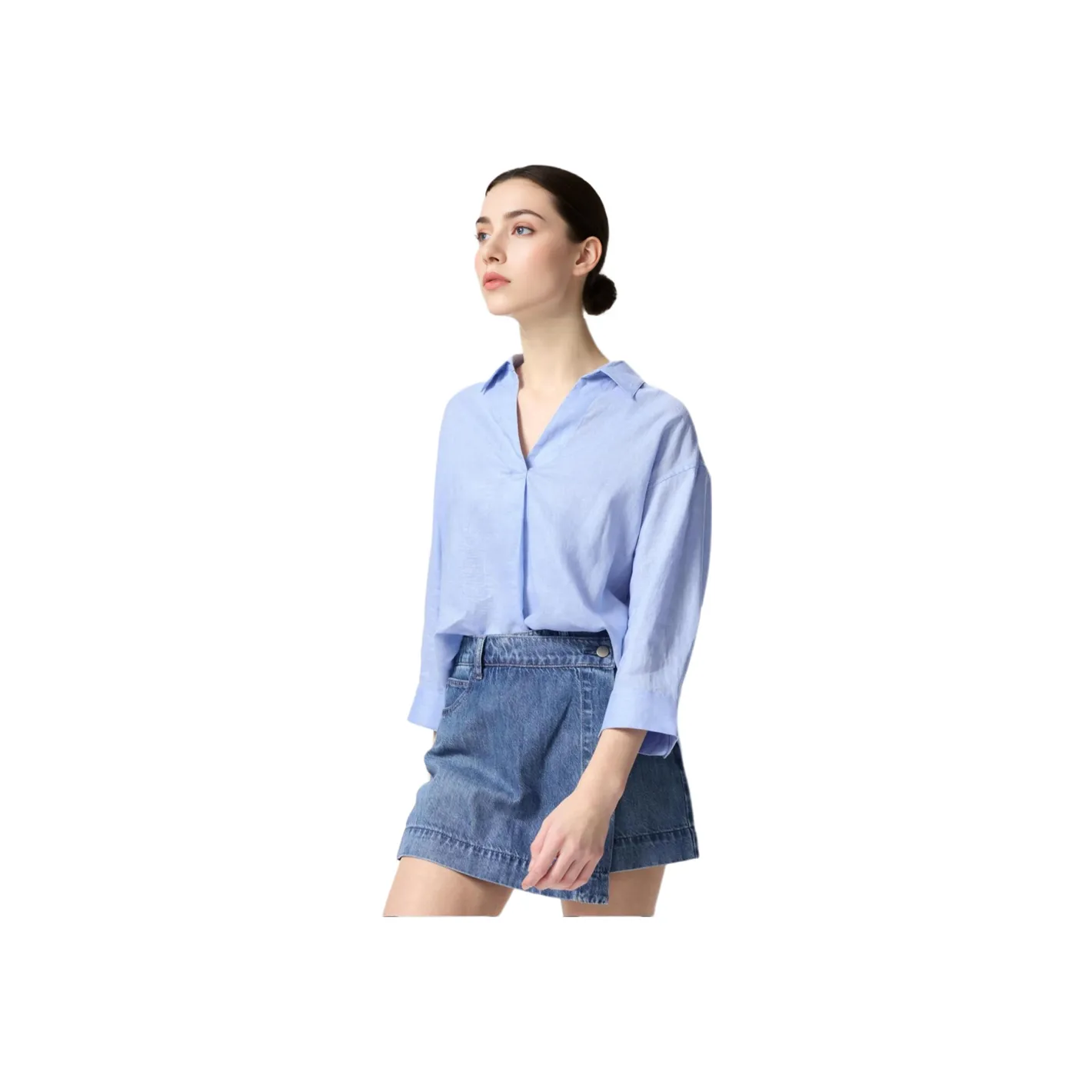 UNIQLO Shirts Women's Pink/Blue
