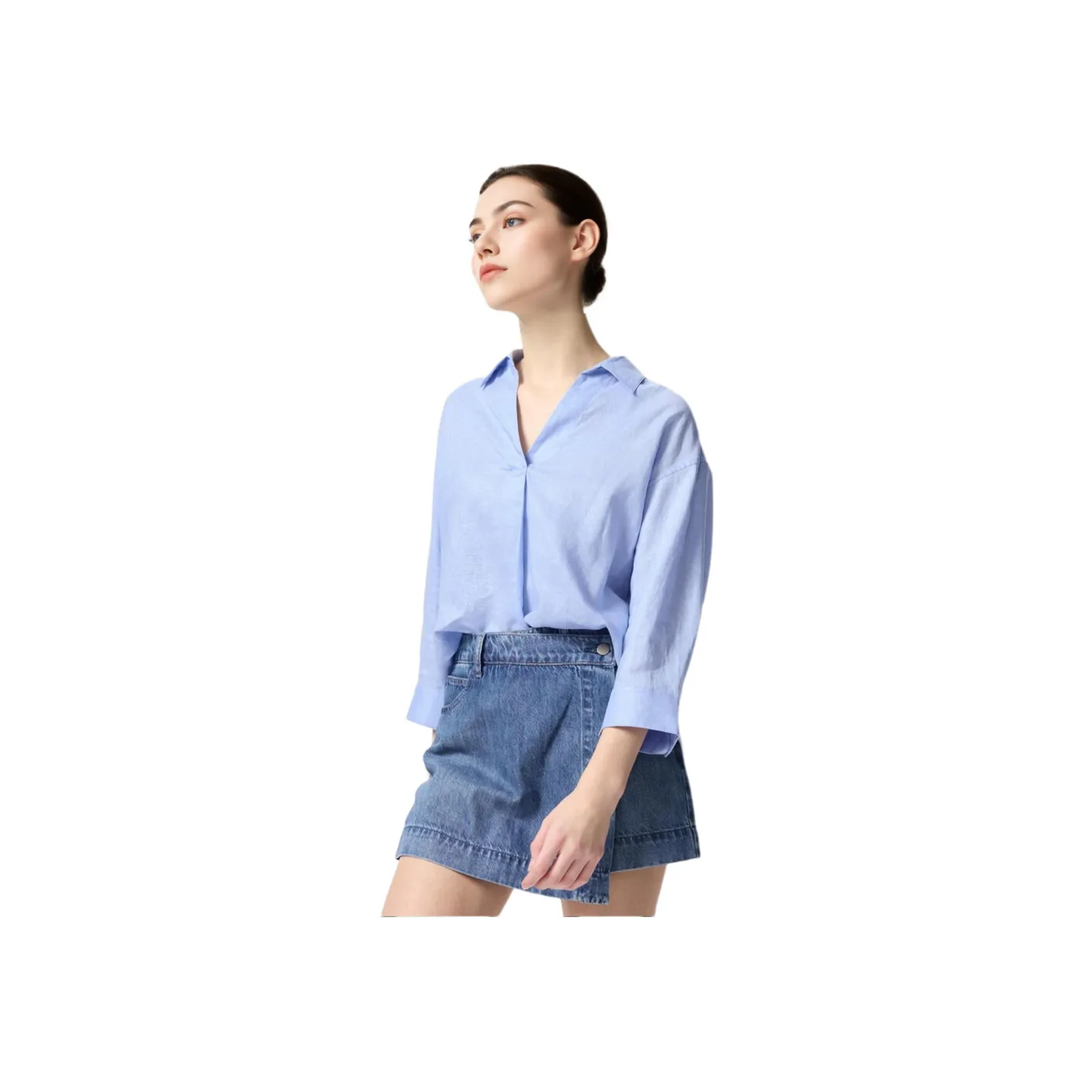 UNIQLO Shirts Women's Pink/Blue