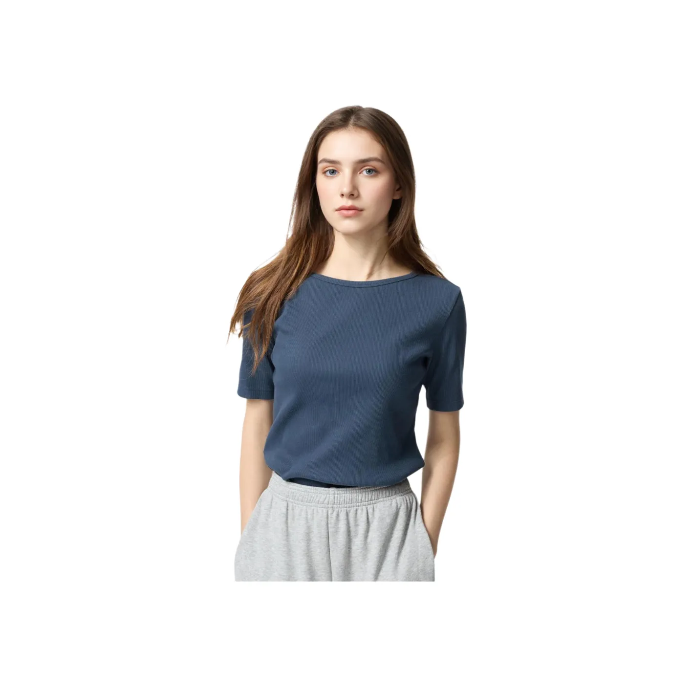 UNIQLO T-Shirts Women's Sea Blue
