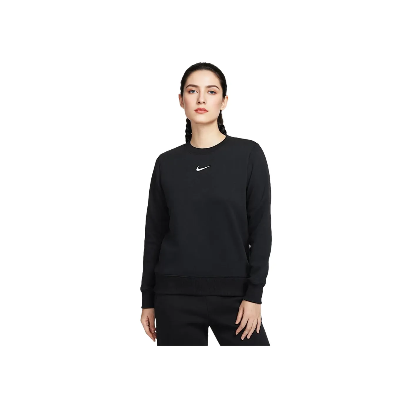 Nike Sportswear Phoenix Fleece Толстовка Женская Черный Парусный Белый