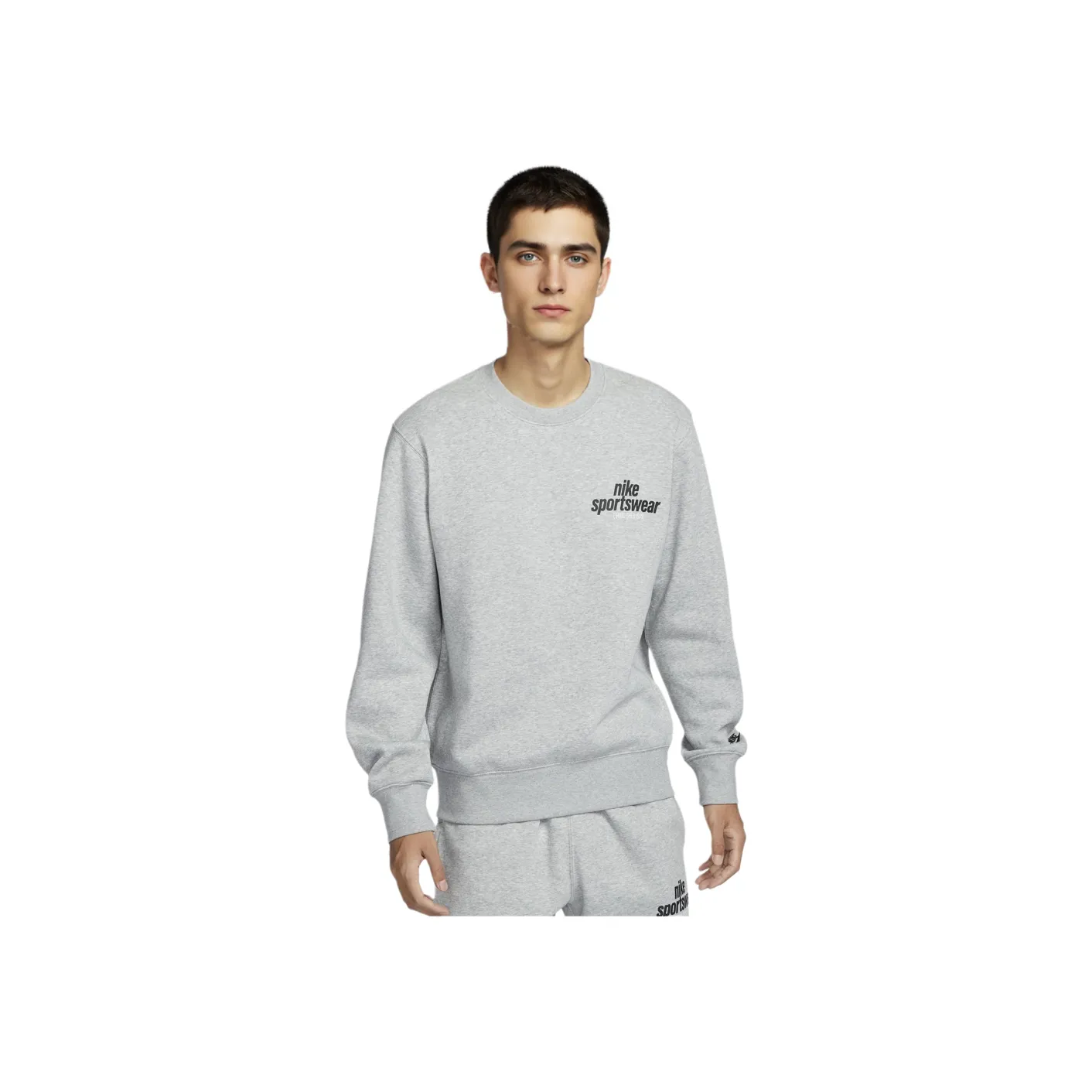 Nike SportswearClub SS25 Толстовка Мужская Светло-Серый
