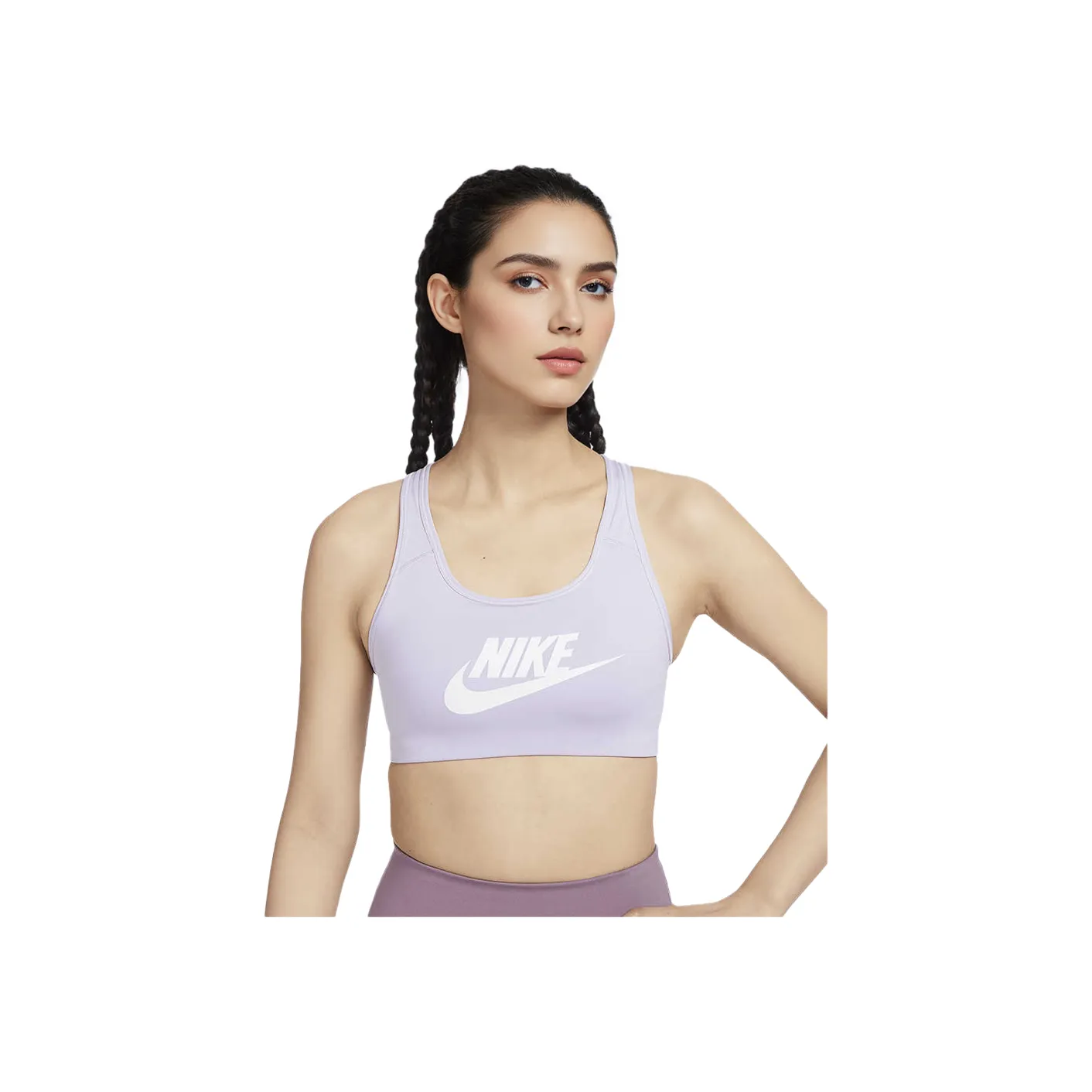 Nike Swoosh Спортивное белье Женское Светло-фиолетовое
