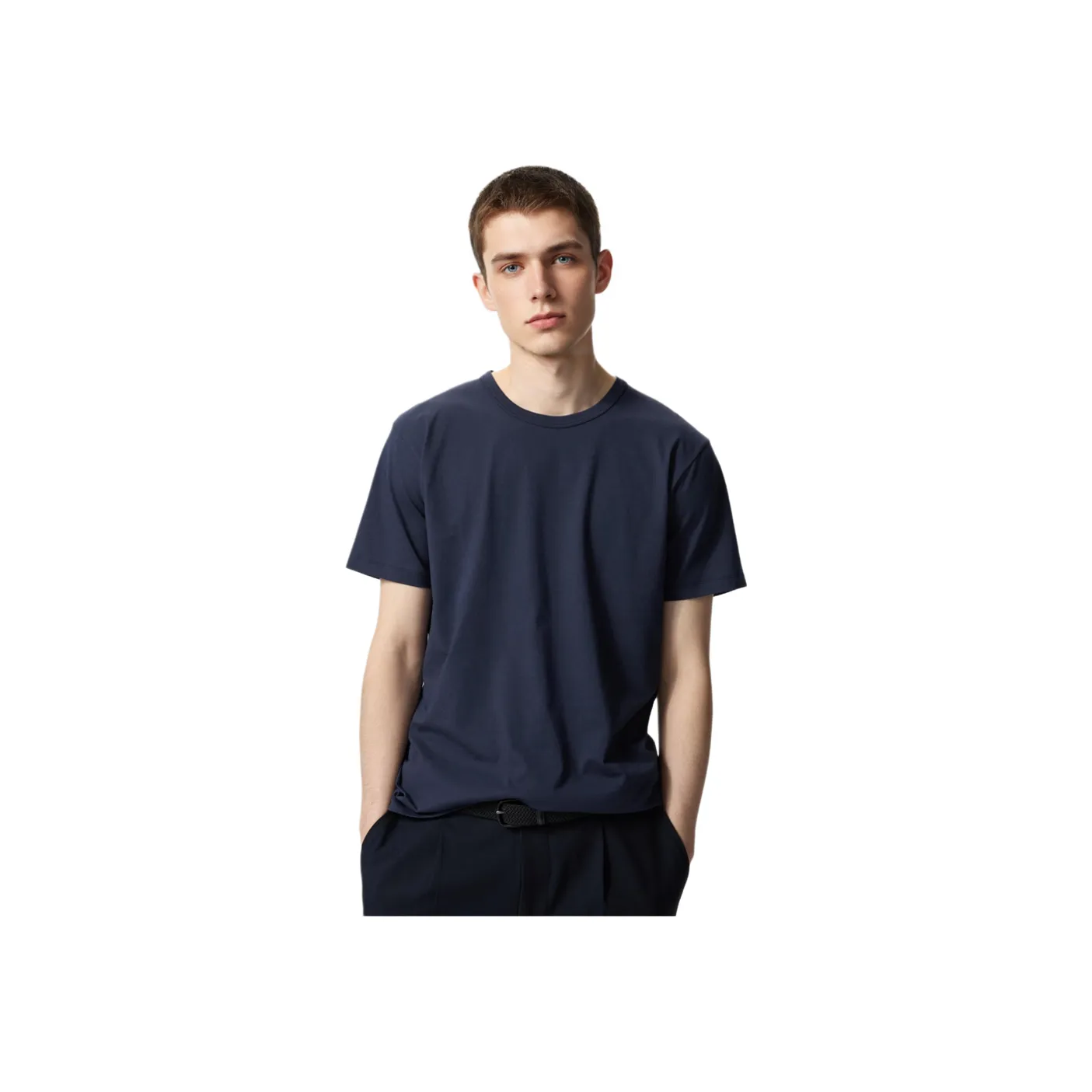 UNIQLO AIRism Mesh Series Рубашка Мужская Темно-Синяя