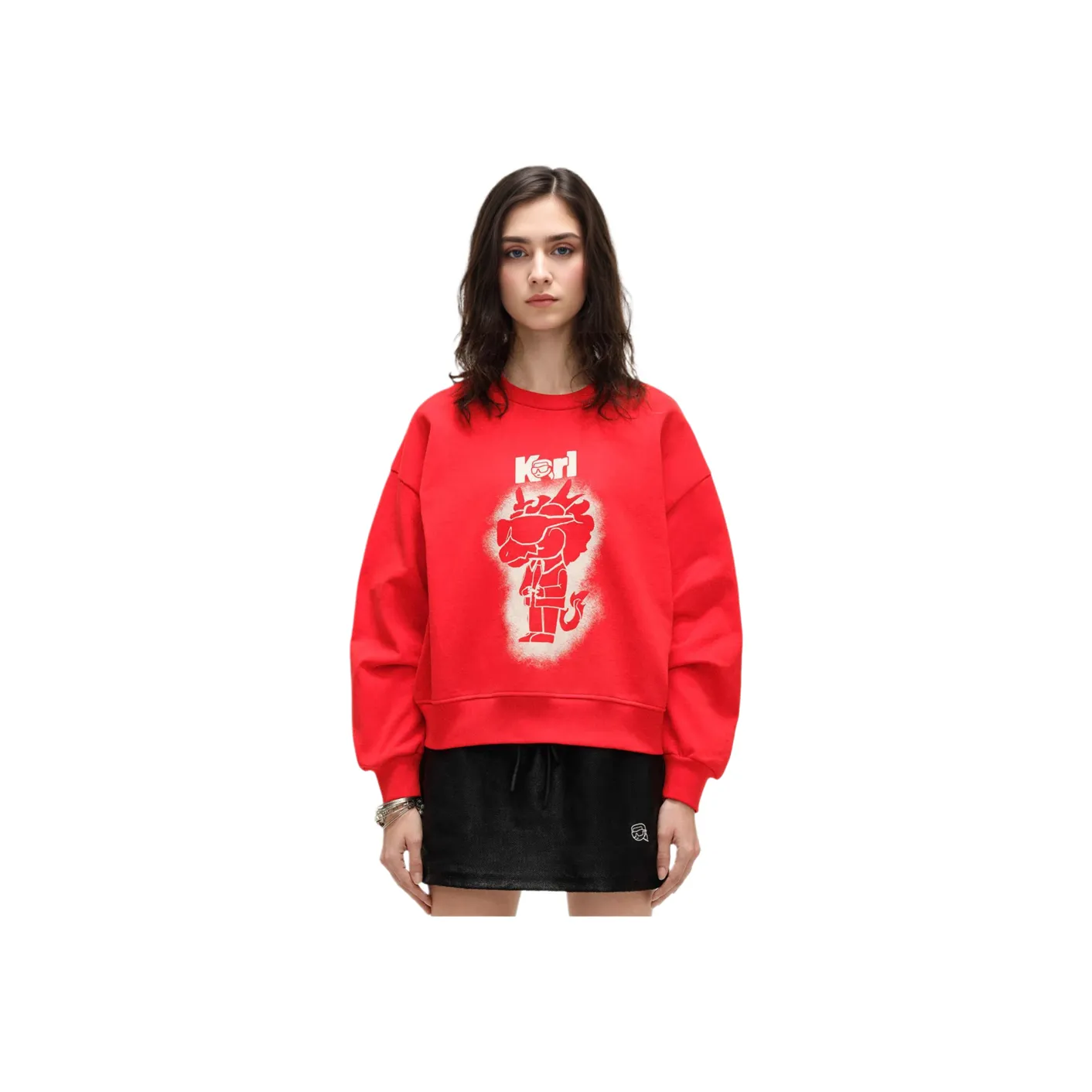 Свитшот Karl Lagerfeld женский красный