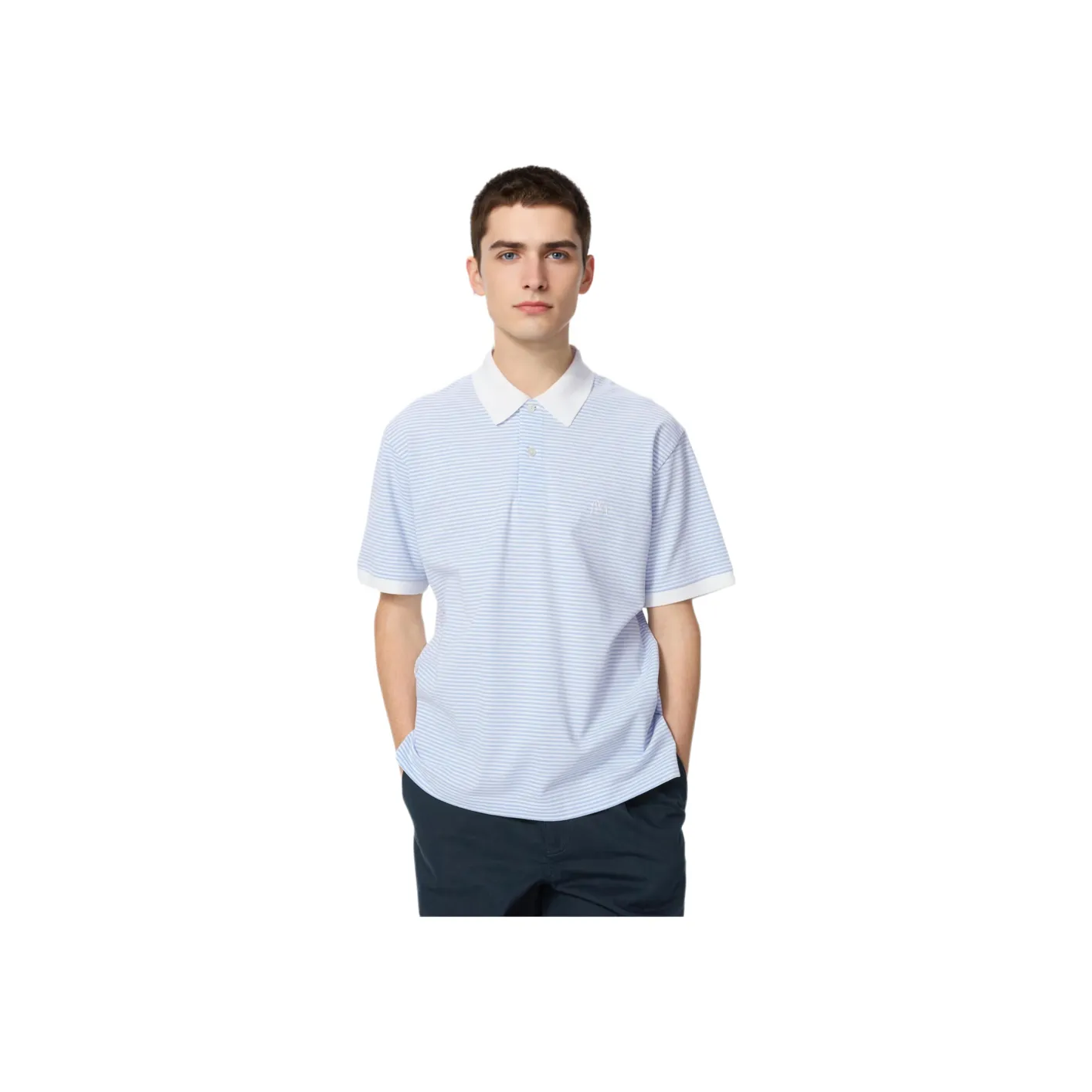 UNIQLO x JW Anderson SS25 Поло Unisex Light Синий