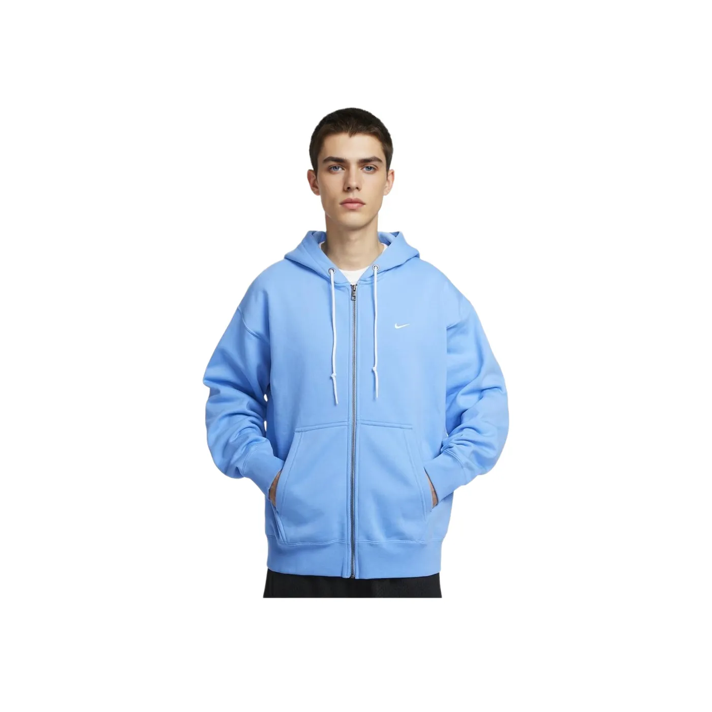 Nike Solo Swoosh Sweatshirts Men University Blue/White