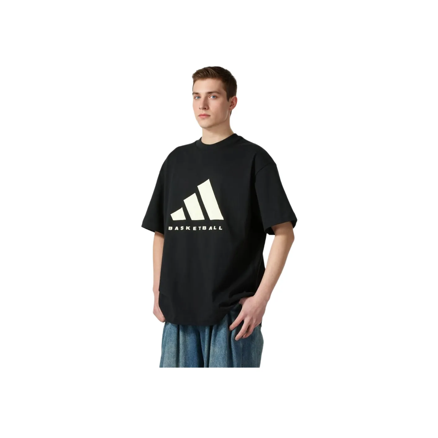 Adidas BASKETBALL SS25 T Shirt Unisex Black