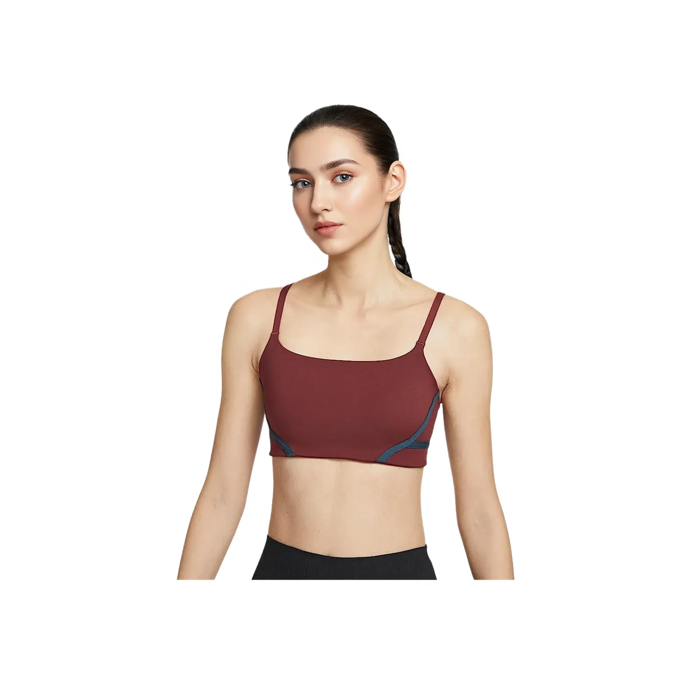 Nike Dri Fit Convertible Спортивное белье Женское Темный Командный красный