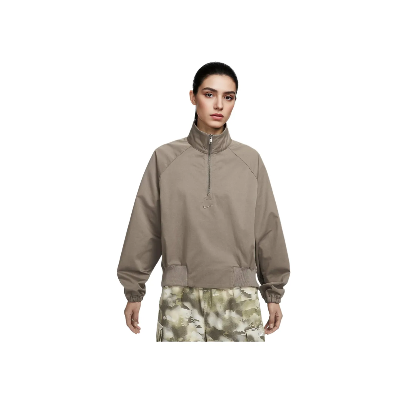 Nike Sportswear Collection Women's Oversized Twill 1/4-Zip Top