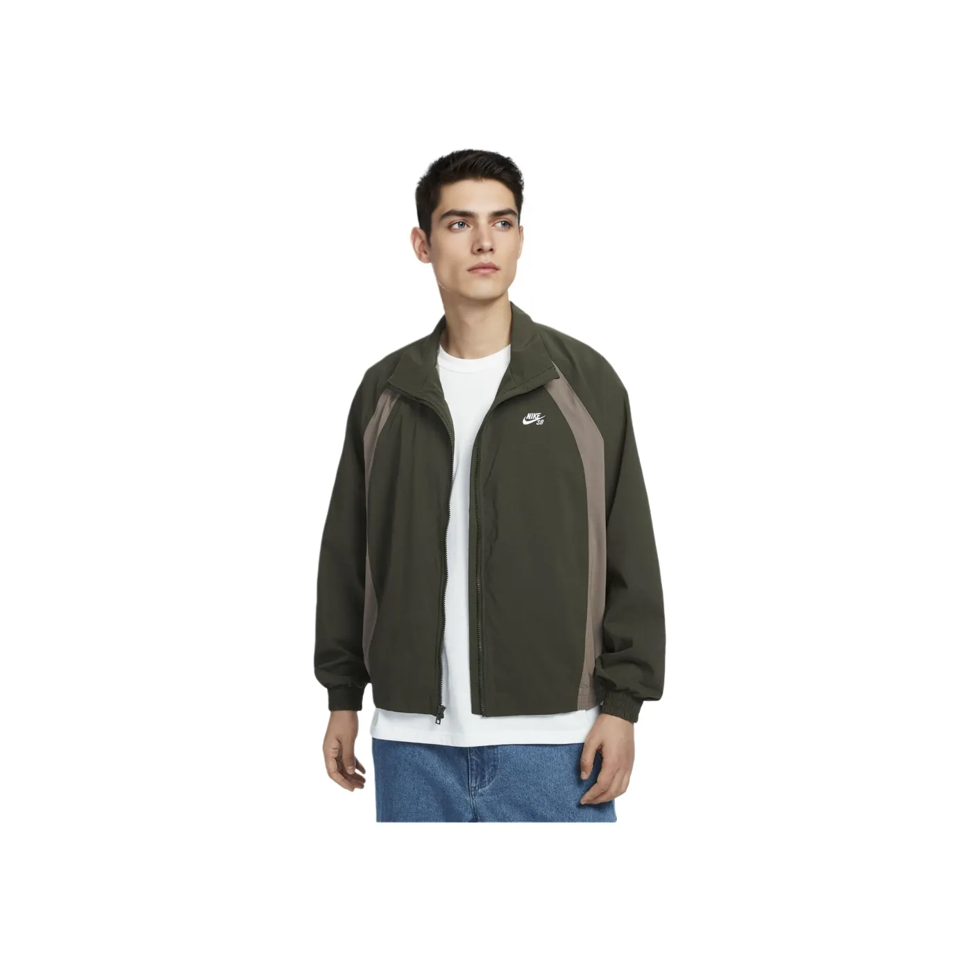 Nike Jackets Men Sequoia Green/Cave Stone/White