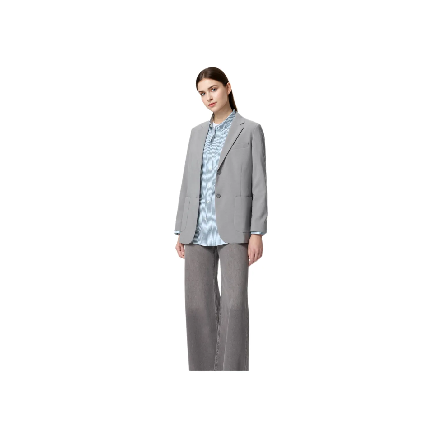 UNIQLO Business Suit Women's Gray