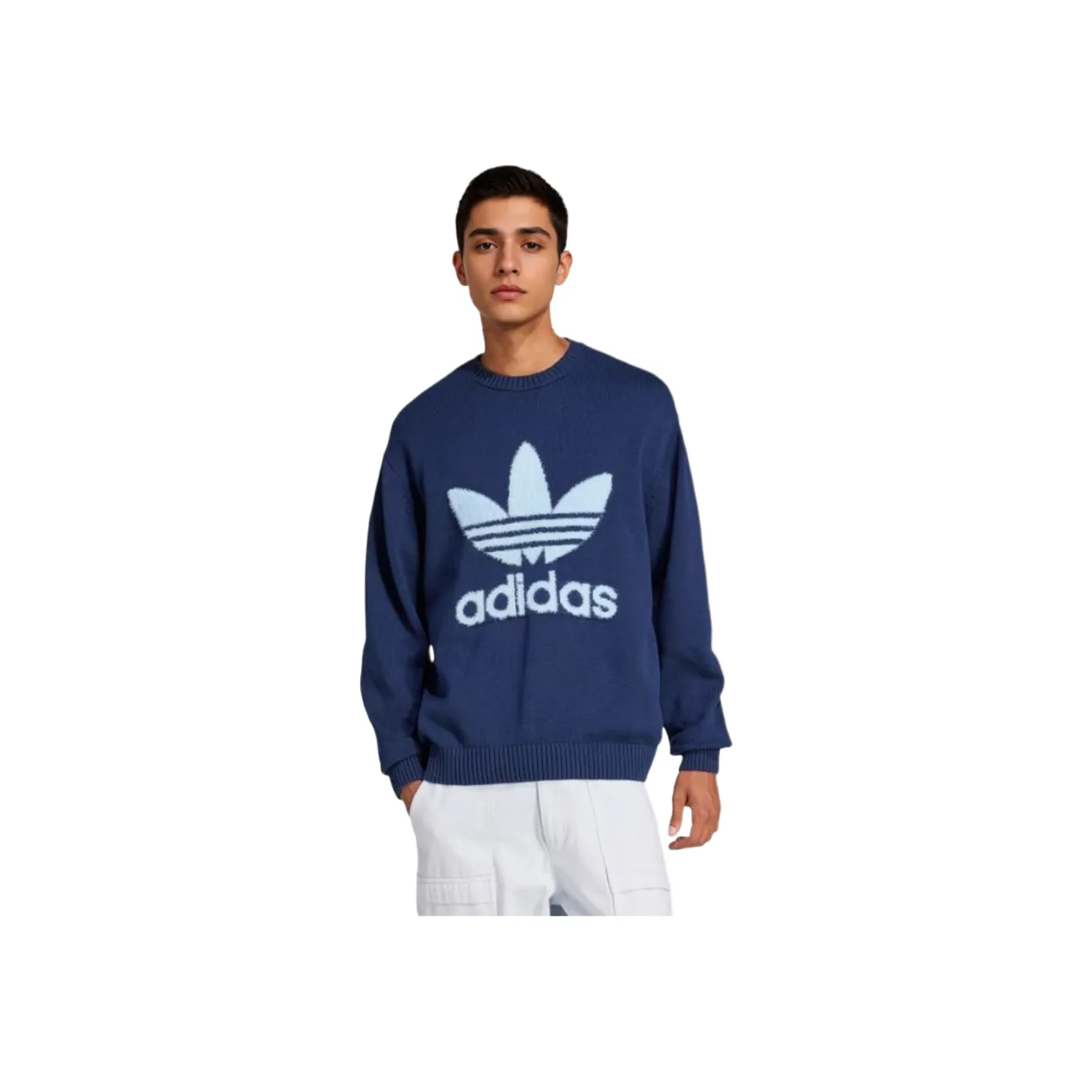 Adidas Originals SS25 Толстовка Мужской Темный Индиго