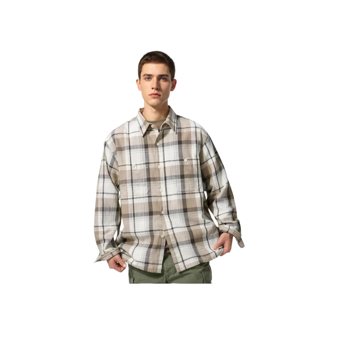 UNIQLO Shirt Unisex Light Beige