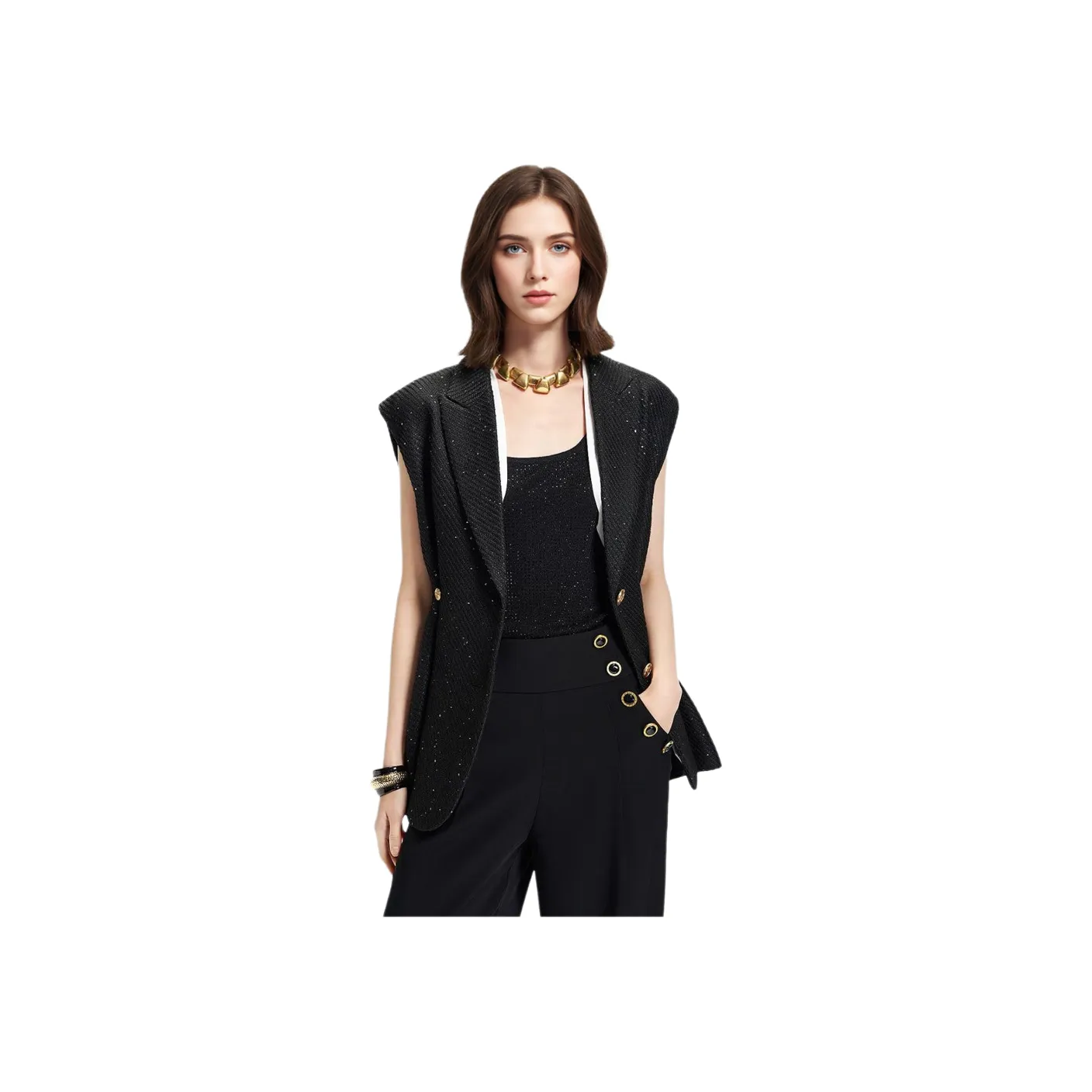 KARL LAGERFELD SS25 Жилет Женские Черный