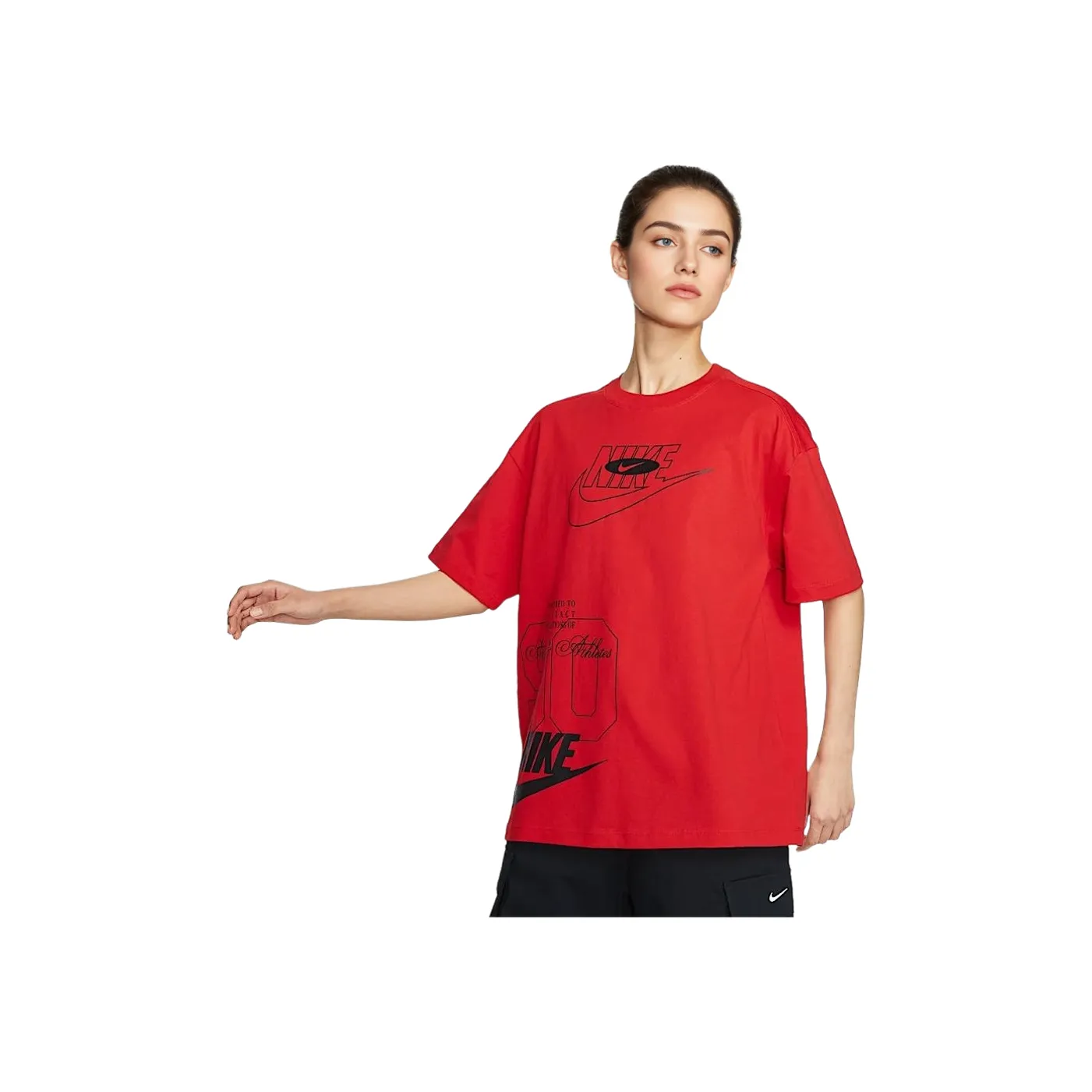 Nike Sportswear T-Shirt Женская Университетский Красный
