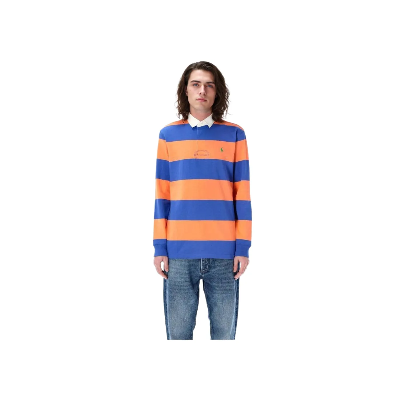 Polo Ralph Lauren Polo Shirts Men Royal Orange
