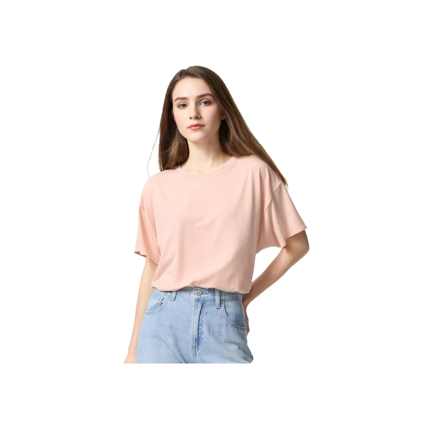 UNIQLO AIRism Mesh Series T Shirt Women's Pastel Pink