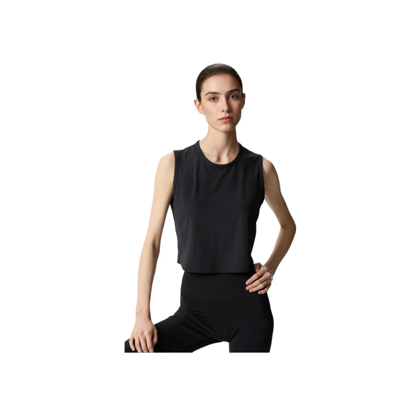 UNIQLO AIRism Mesh Series Майка Женская Черная