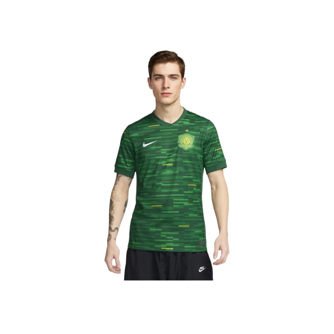 nike Dri Fit Футбол Джерси Мужской Сосновый Зеленый Каньон Зеленый Белый