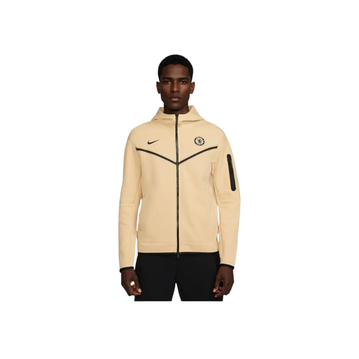 Nike Chelsea FCSwoosh Jackets & Coats Men's Sesame Seeds/Black