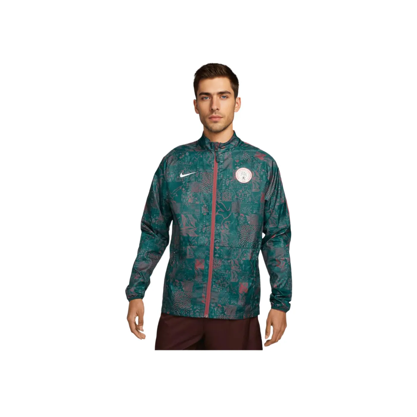 nike Dri Fit AcademySwoosh Куртки Пальто Мужской Темно-бирюзовый Каньон Ржавый Белый