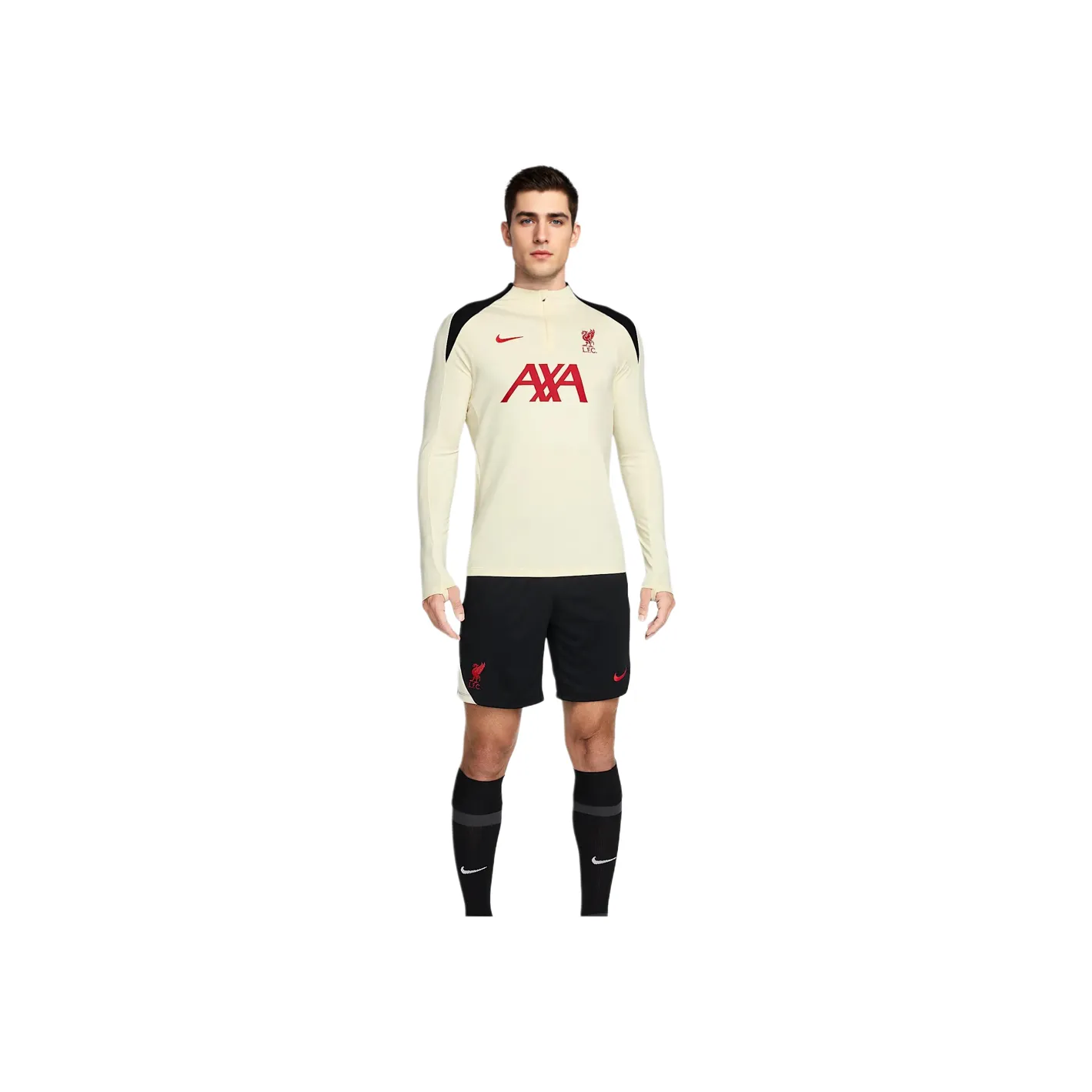 Nike Dri Fit Strike Soccer Jerseys Men Coconut Milk/Black/Gym Red