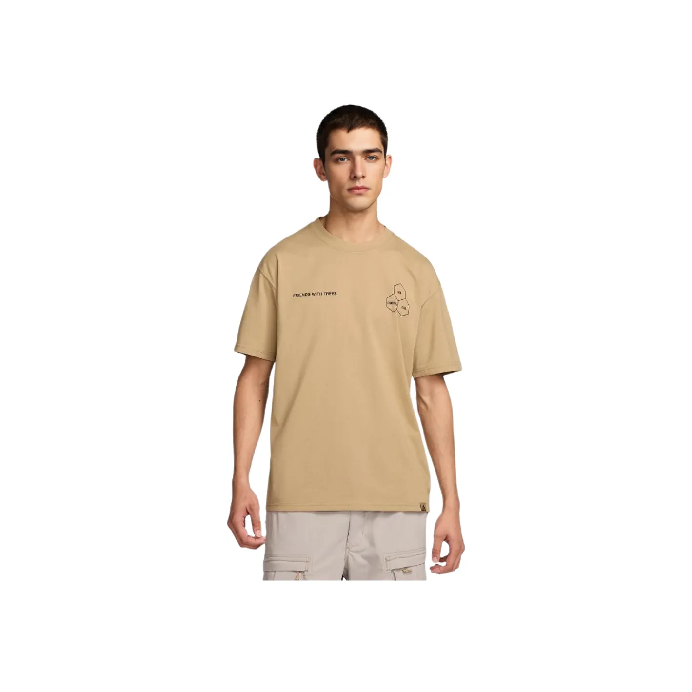 Nike Clothing Бежевый Мужской T-Рубашки