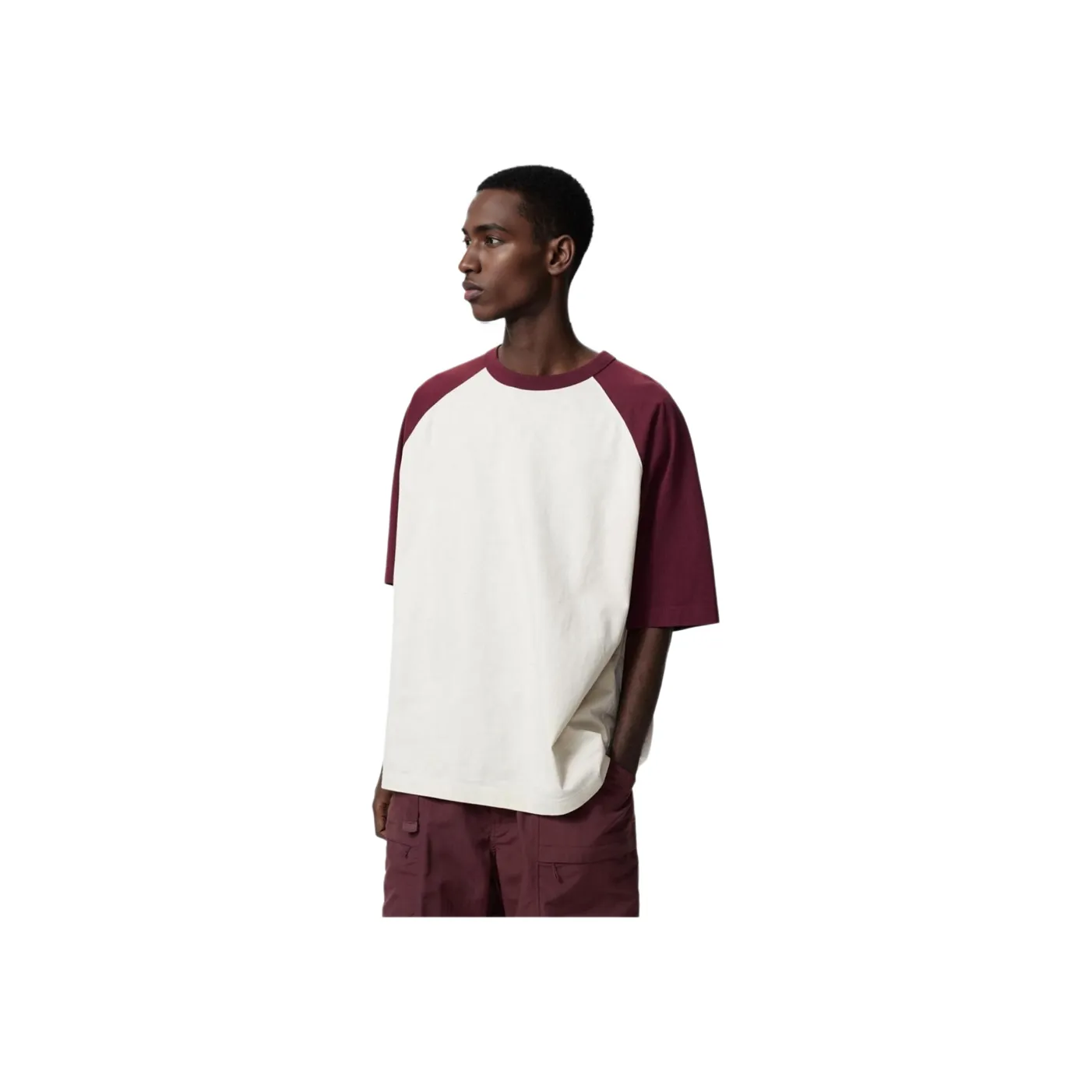 UNIQLO Темно-красная унисекс футболка