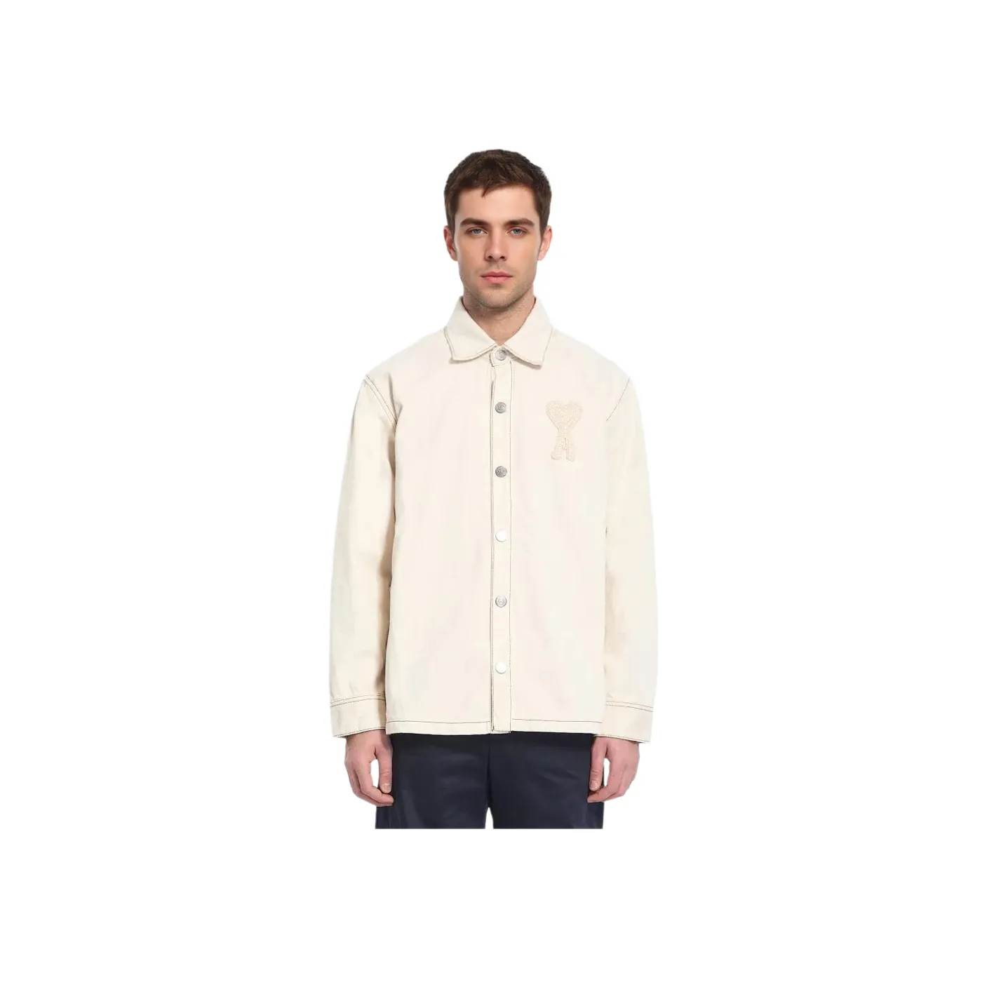 AMIPARIS Бежевые Мужские Рубашки