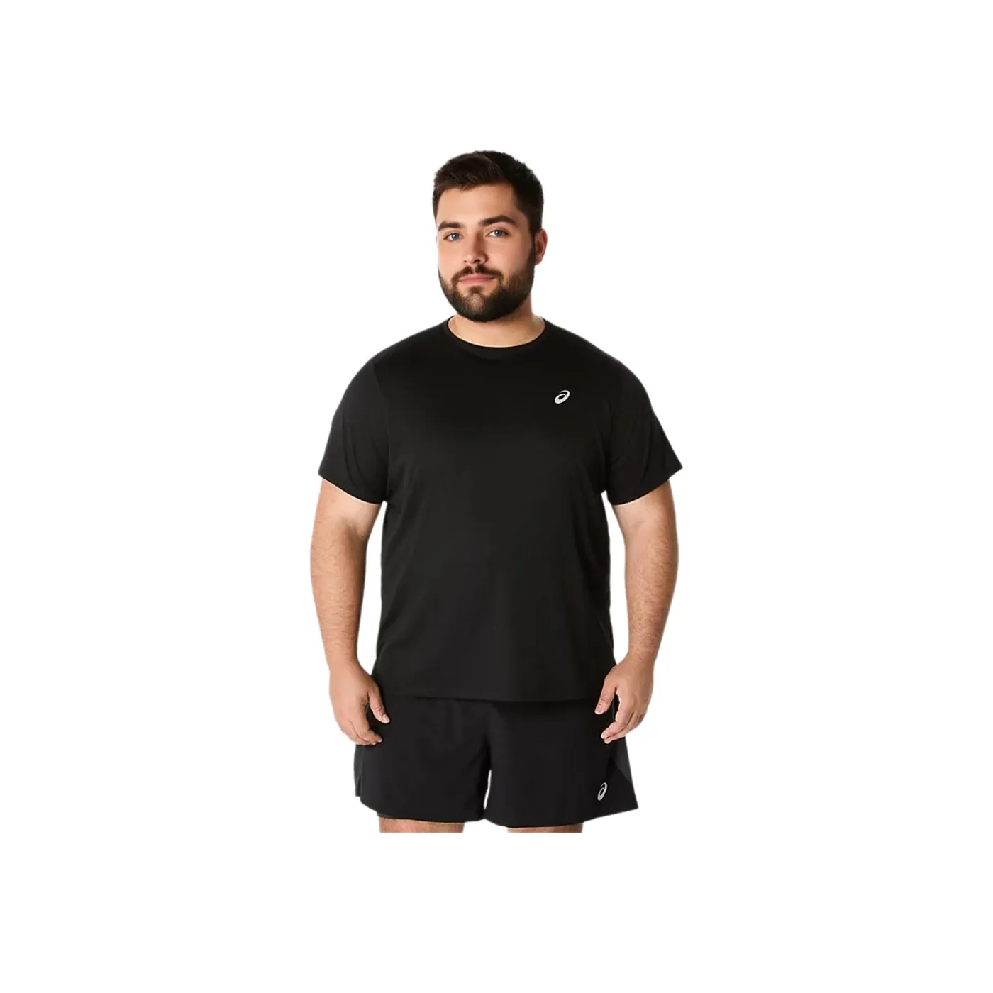 ASICS Бег Т-Рубашка Мужская Черная