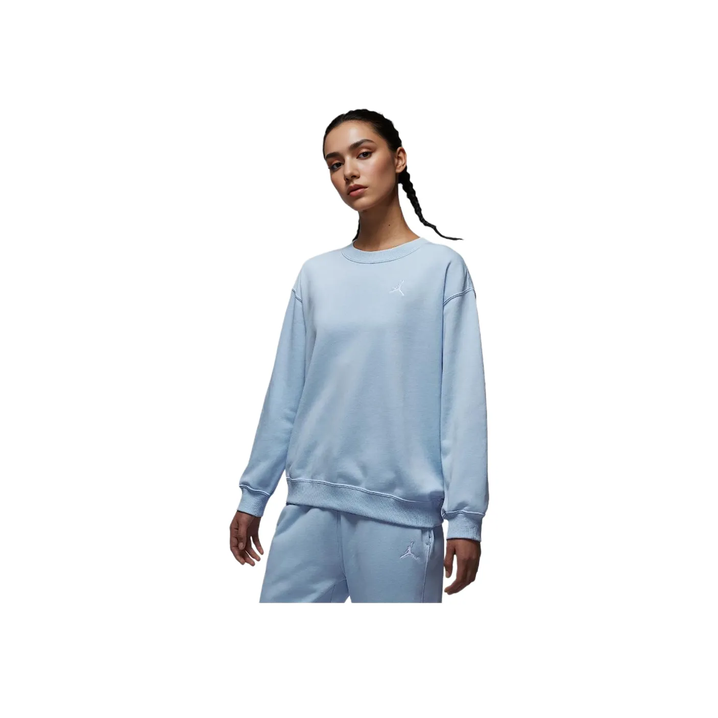 Джордан Brooklyn FleeceJumpman Толстовка Женская Hydrogen Синий Белый